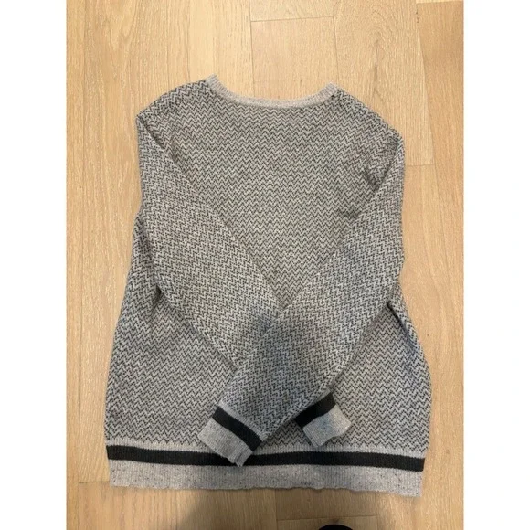 J Crew Rugged Merino Sweater Men's XL Wool Blend Donegal Herringbone Old Money - Picture 2 of 6